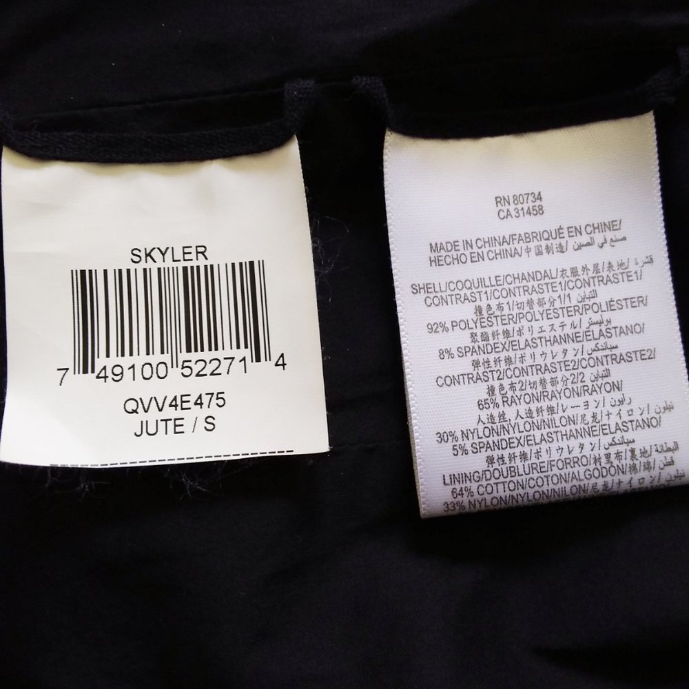 BCBGMaxAzria Skyler Faux Suede Cropped Moto Jacket Size Small Laser Cutouts - Picture 11 of 11